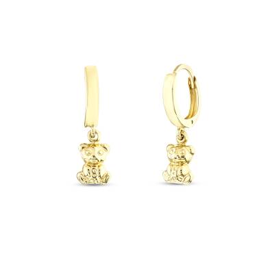 14 Ayar Altın Ayı Küpe