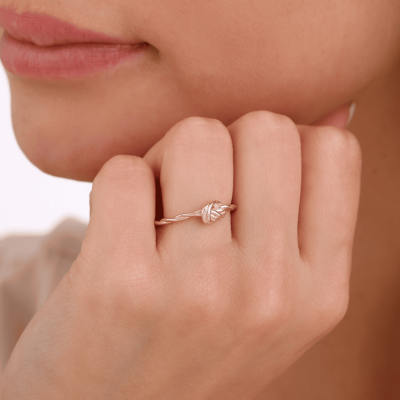 14 Ayar Altın Bağ Yüzük - 2