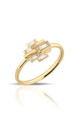 14 Ayar Altın Baget Minimal Yüzük