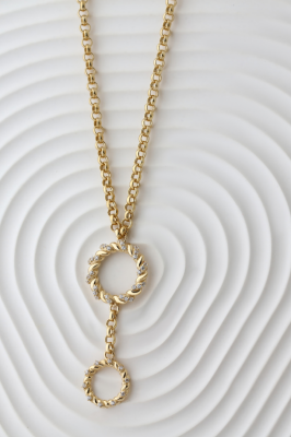 14 Ayar Altın Burgu Kolye