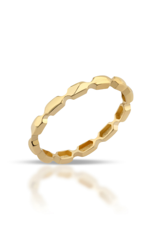 14 Ayar Altın Çıtır Yüzük - 1