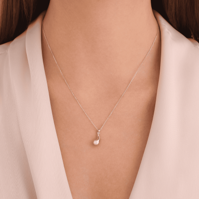 14 Ayar Altın Damla Kolye - 2