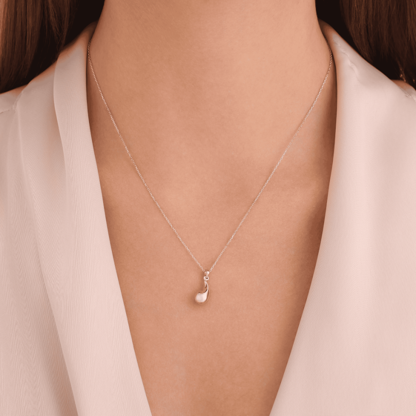 14 Ayar Altın Damla Kolye - 2