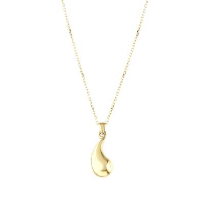 14 Ayar Altın Damla Kolye