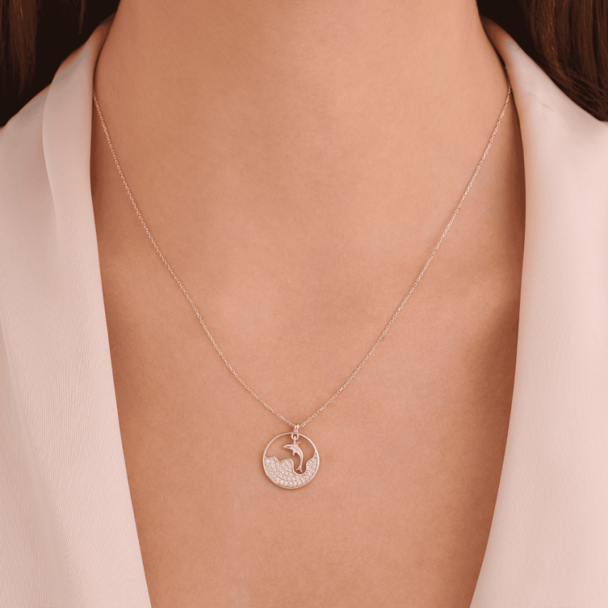 14 Ayar Altın Deniz Perisi Kolye - 2