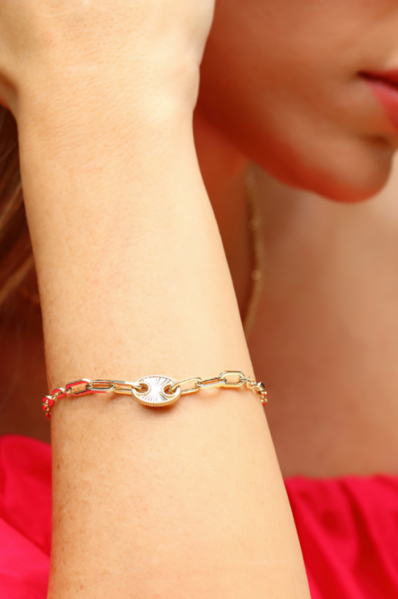 14 Ayar Altın Gemici Bileklik - 2