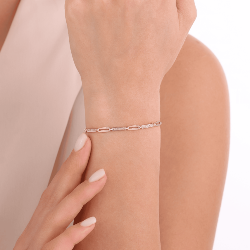 14 Ayar Altın İnce Işıltı Bileklik - 1