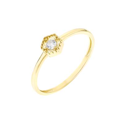 14 Ayar Altın Işıltı Yüzük