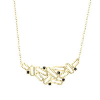 14 Ayar Altın Karmaşık Kolye