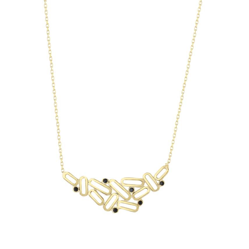 14 Ayar Altın Karmaşık Kolye - 3