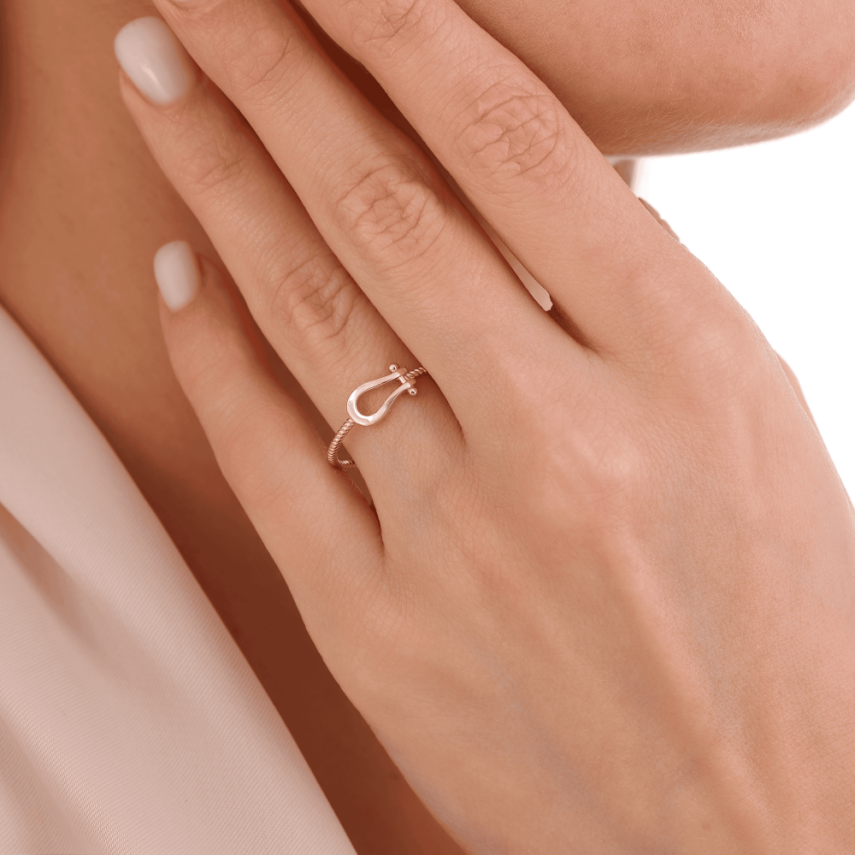 14 Ayar Altın Kilit Yüzük - 2