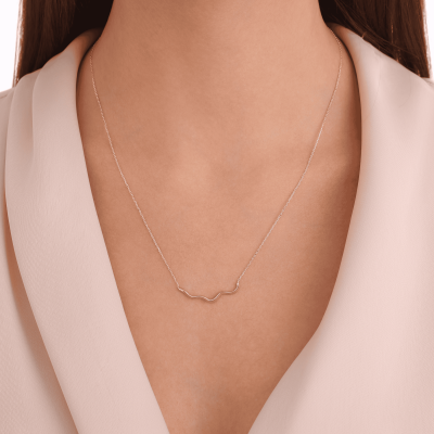 14 Ayar Altın Kıvrım Kolye - 2