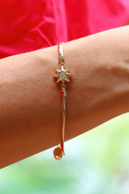 14 Ayar Altın Kutup Yıldızı Bileklik - 2