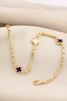 14 Ayar Altın Mineli Bileklik