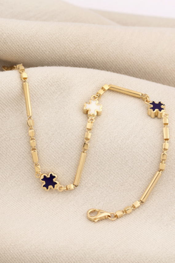 14 Ayar Altın Mineli Bileklik - 1