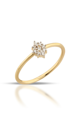 14 Ayar Altın Minimal Taşlı Yüzük