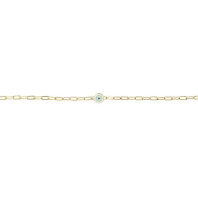 14 Ayar Altın Nazar Boncuklu Bileklik - 6