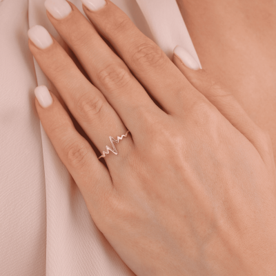 14 Ayar Altın Ritim Yüzük - 2