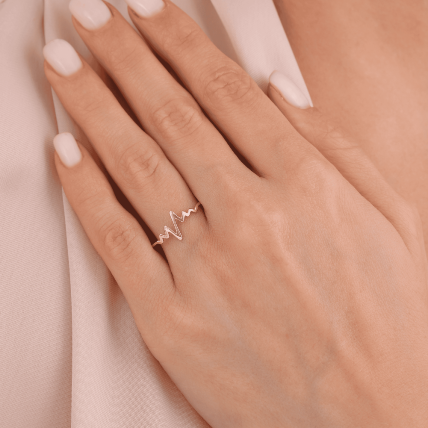 14 Ayar Altın Ritim Yüzük - 2