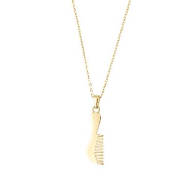 14 Ayar Altın Tarak Kolye