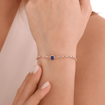 14 Ayar Altın Taşlı Bileklik