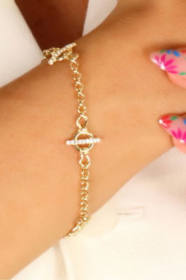 14 Ayar Altın Üçlü Gemici Bileklik - 2