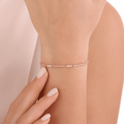 14 Ayar Altın Zarafet Zinciri Bileklik